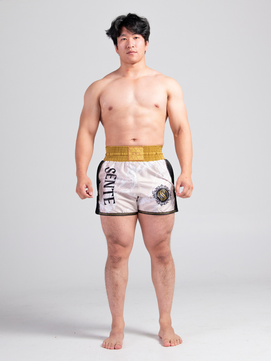 Ivory Dynasty Muay Thai Shorts - Beige