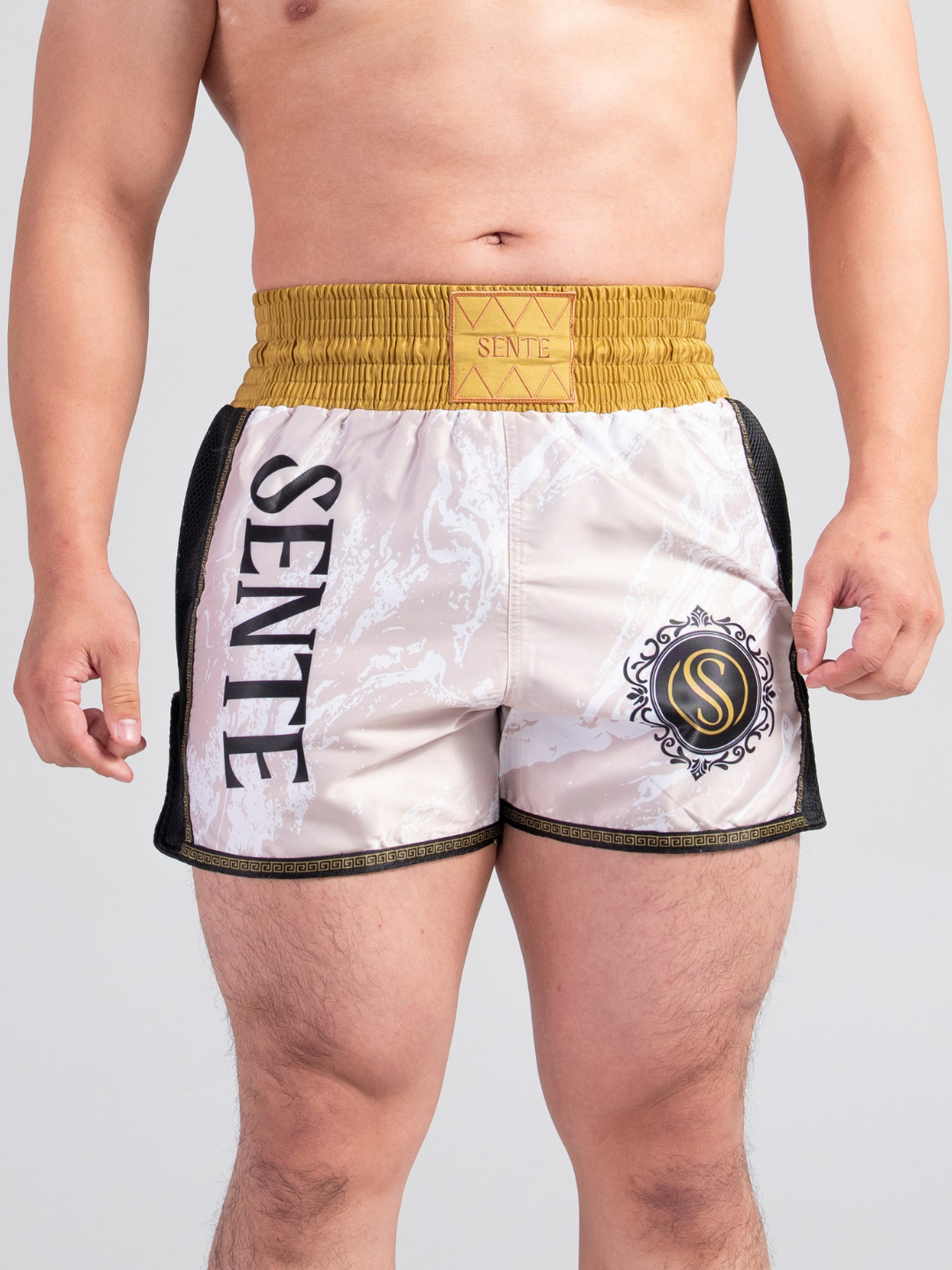 Ivory Dynasty Muay Thai Shorts - Beige