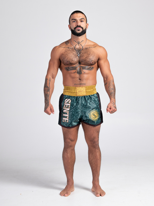 Verdant Dynasty Muay Thai Shorts - Green