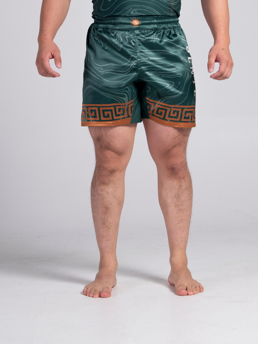 Emerald Eclipse BJJ Shorts - Sheen Green