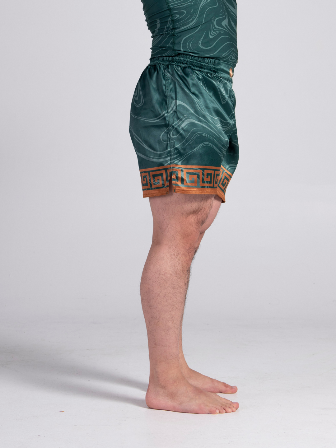 Emerald Eclipse BJJ Shorts - Sheen Green