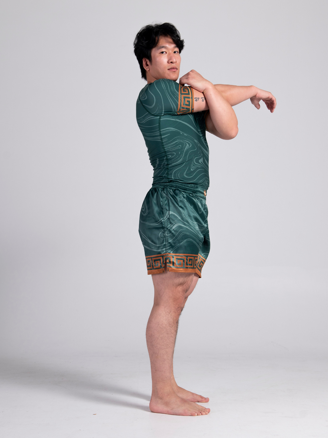 Emerald Eclipse BJJ Rashguard - Matte Green