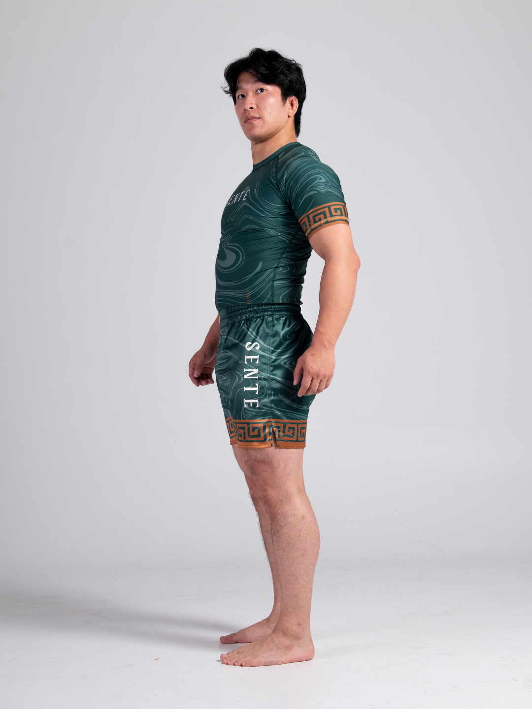 Emerald Eclipse BJJ Rashguard - Matte Green