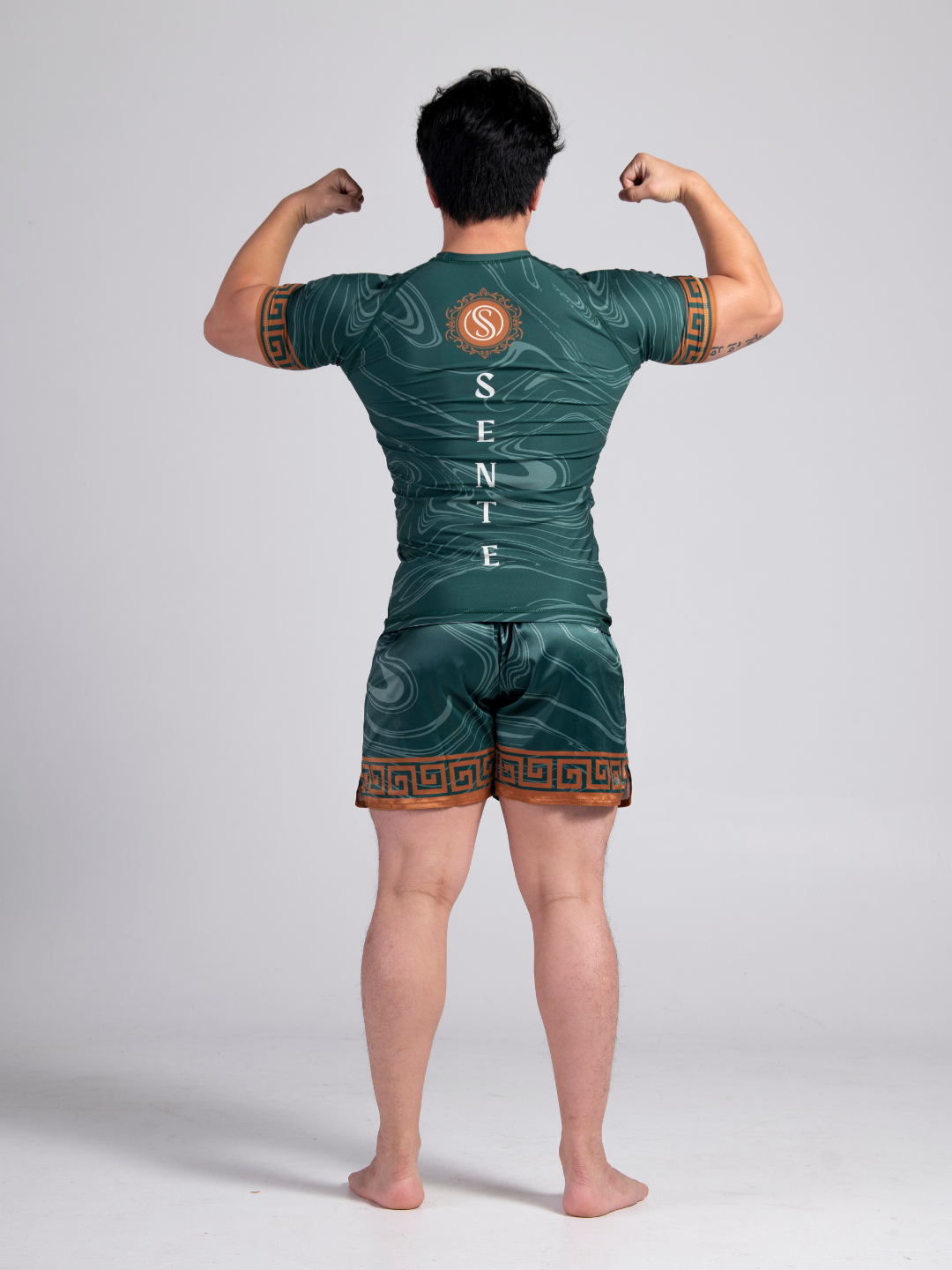 Emerald Eclipse BJJ Rashguard - Matte Green