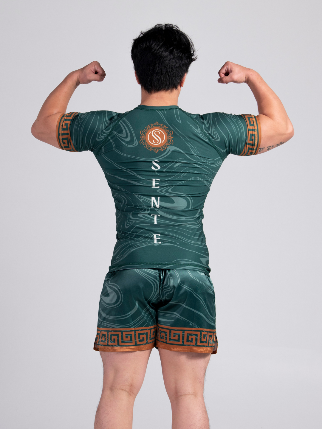 Emerald Eclipse BJJ Rashguard - Matte Green