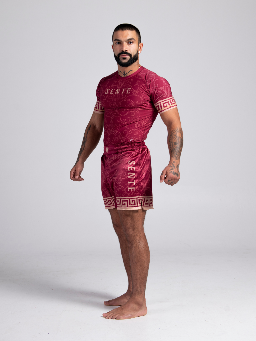 Crimson Veil BJJ Rashguard - Matte Burgundy