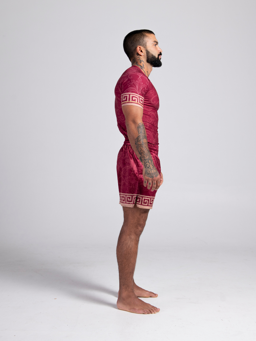 Crimson Veil BJJ Rashguard - Matte Burgundy