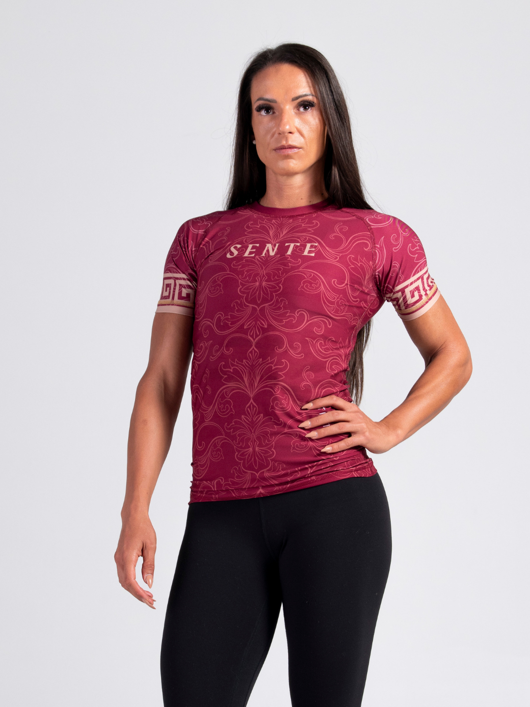 Crimson Veil BJJ Rashguard - Matte Burgundy