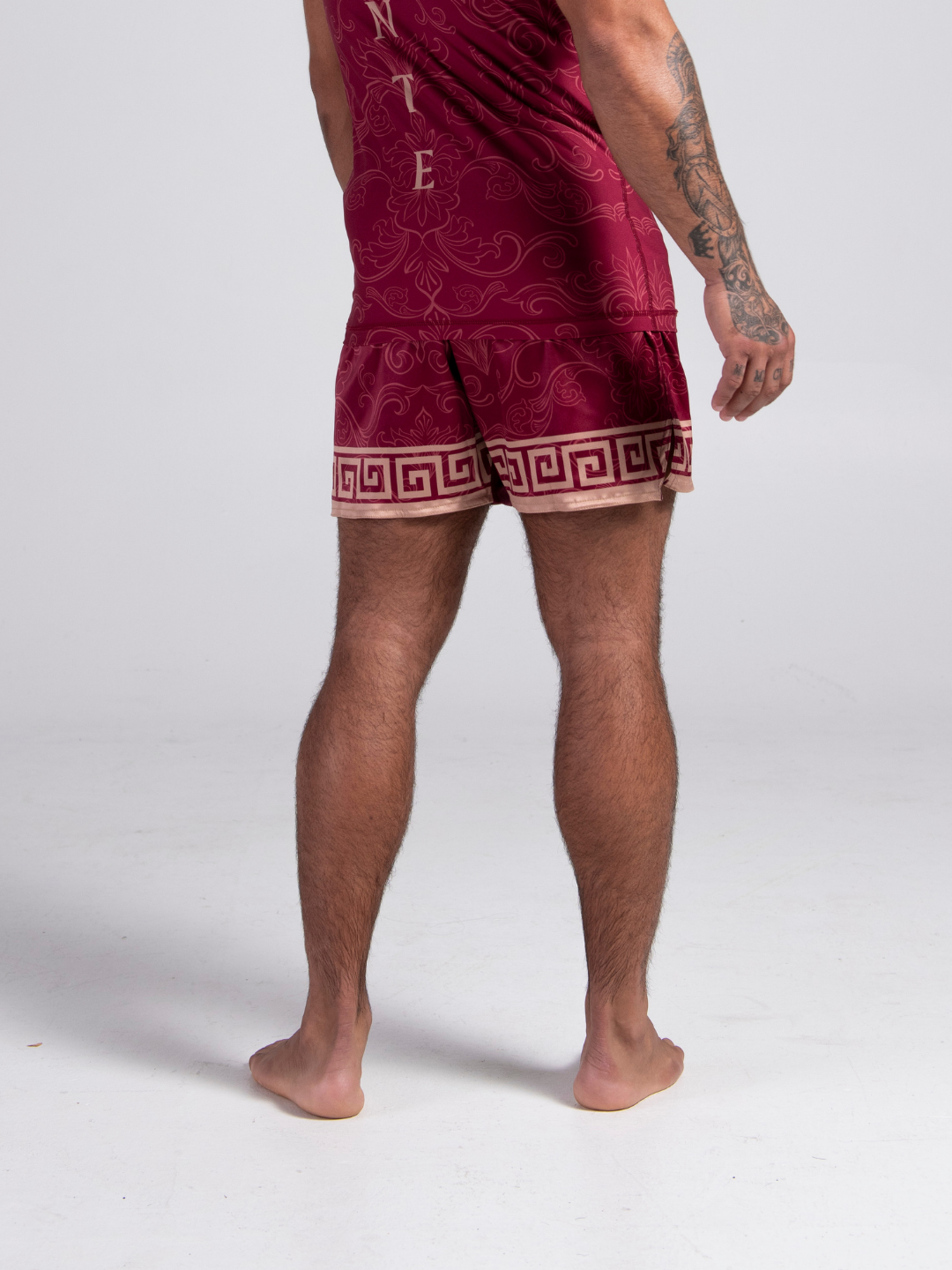 Crimson Veil BJJ Shorts - Sheen Burgundy