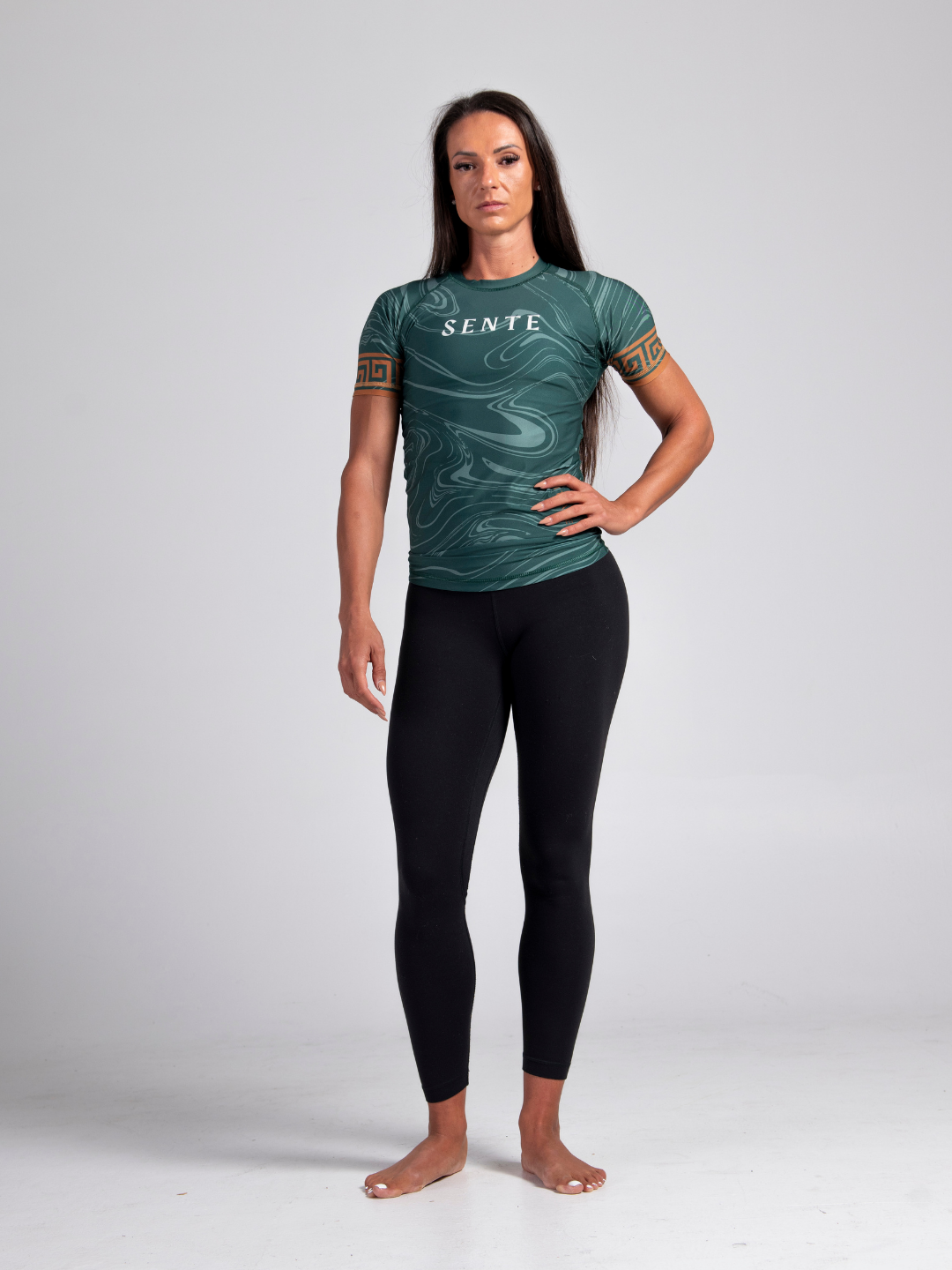 Emerald Eclipse BJJ Rashguard - Matte Green