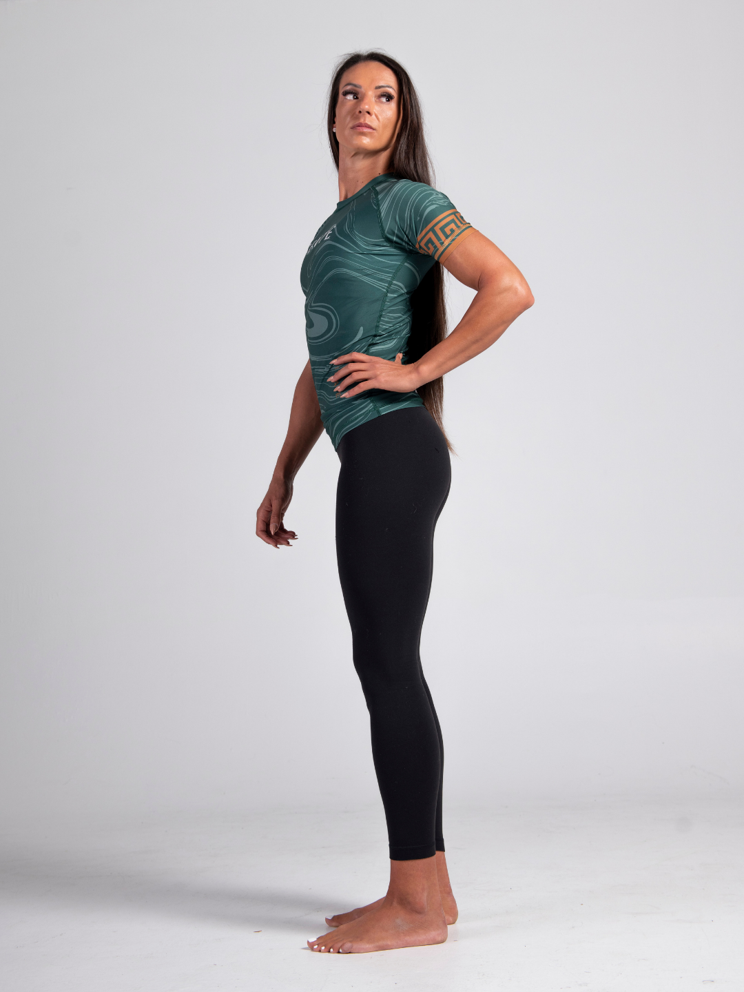 Emerald Eclipse BJJ Rashguard - Matte Green
