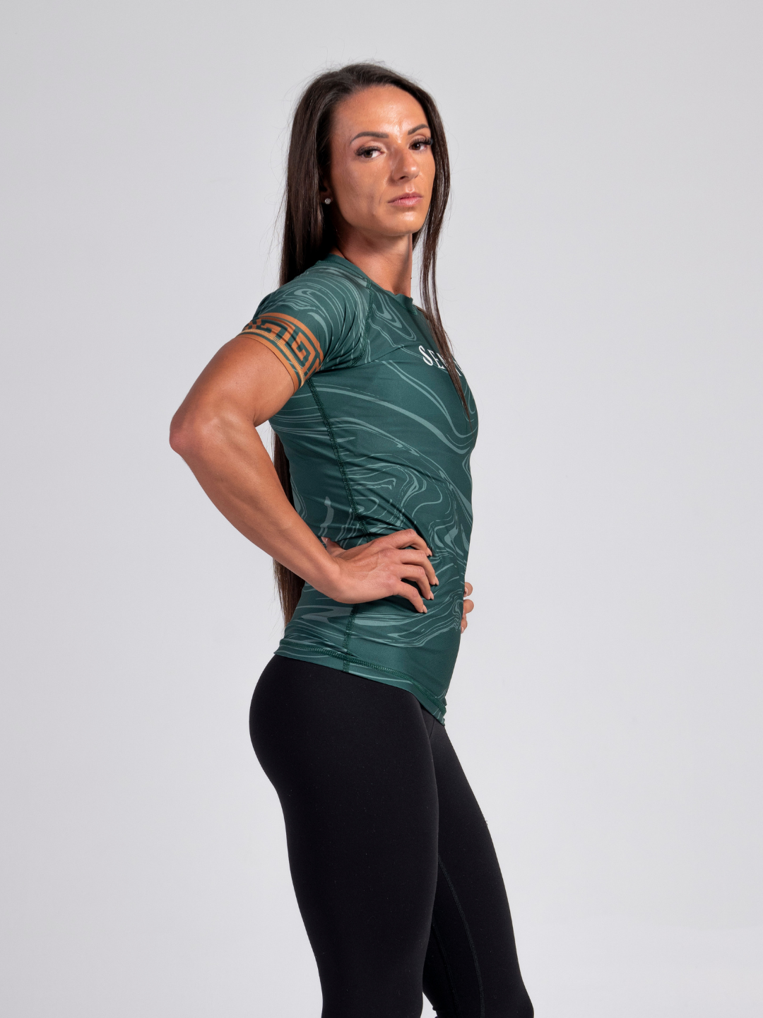 Emerald Eclipse BJJ Rashguard - Matte Green