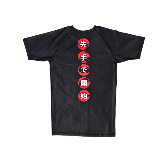 Kaishi BJJ Rashguard - Obsidian Black