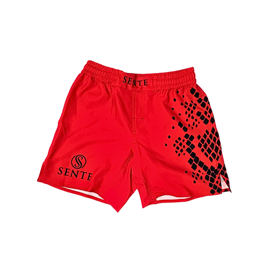 Coil & Control BJJ Shorts - Blood Red