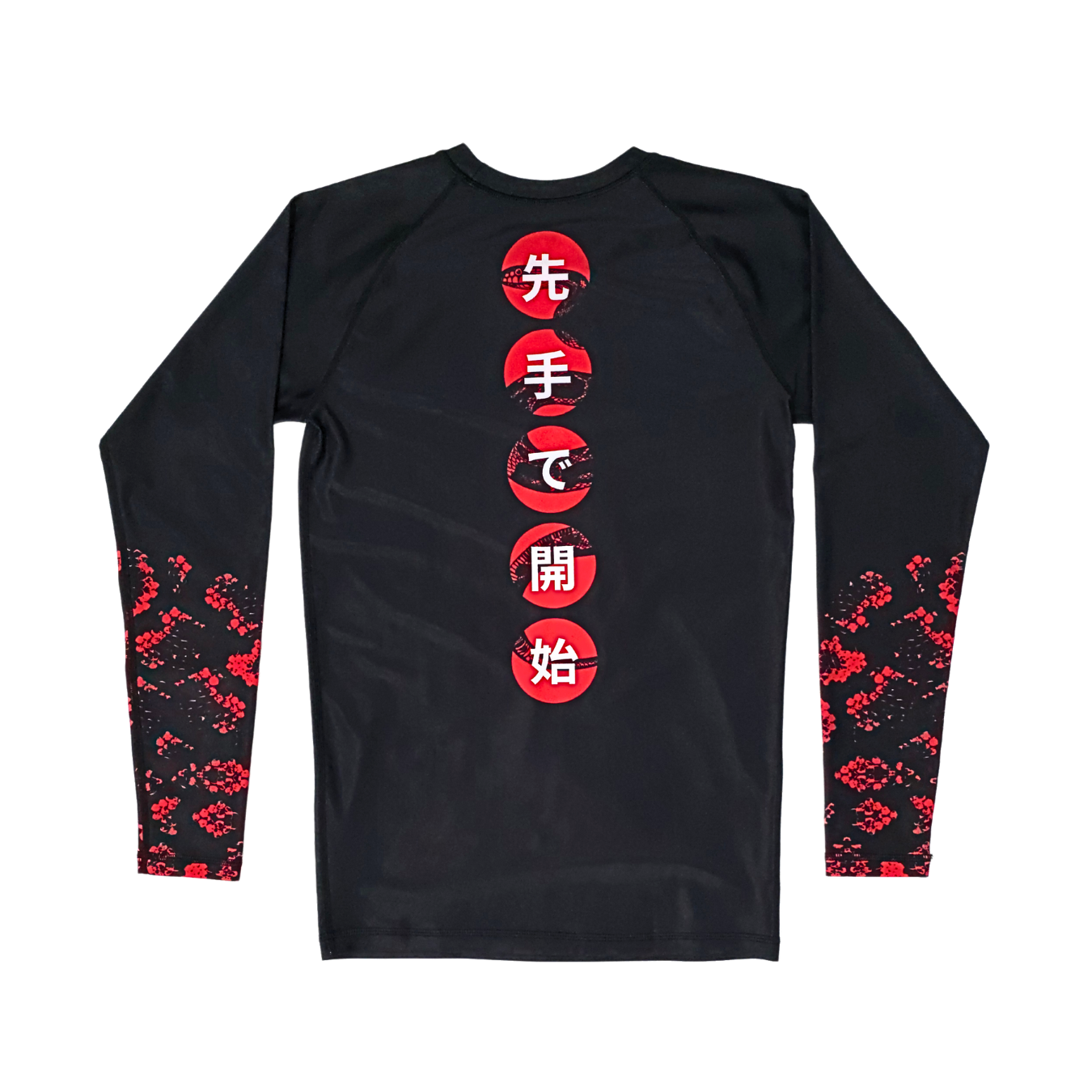 Kaishi BJJ Long Sleeve Rashguard - Obsidian Black