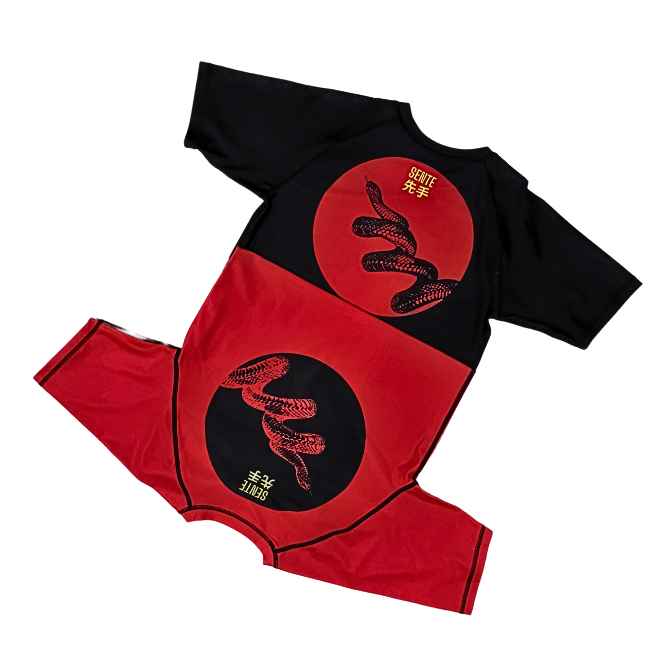 Coil & Control BJJ Rashguard - Blood Red