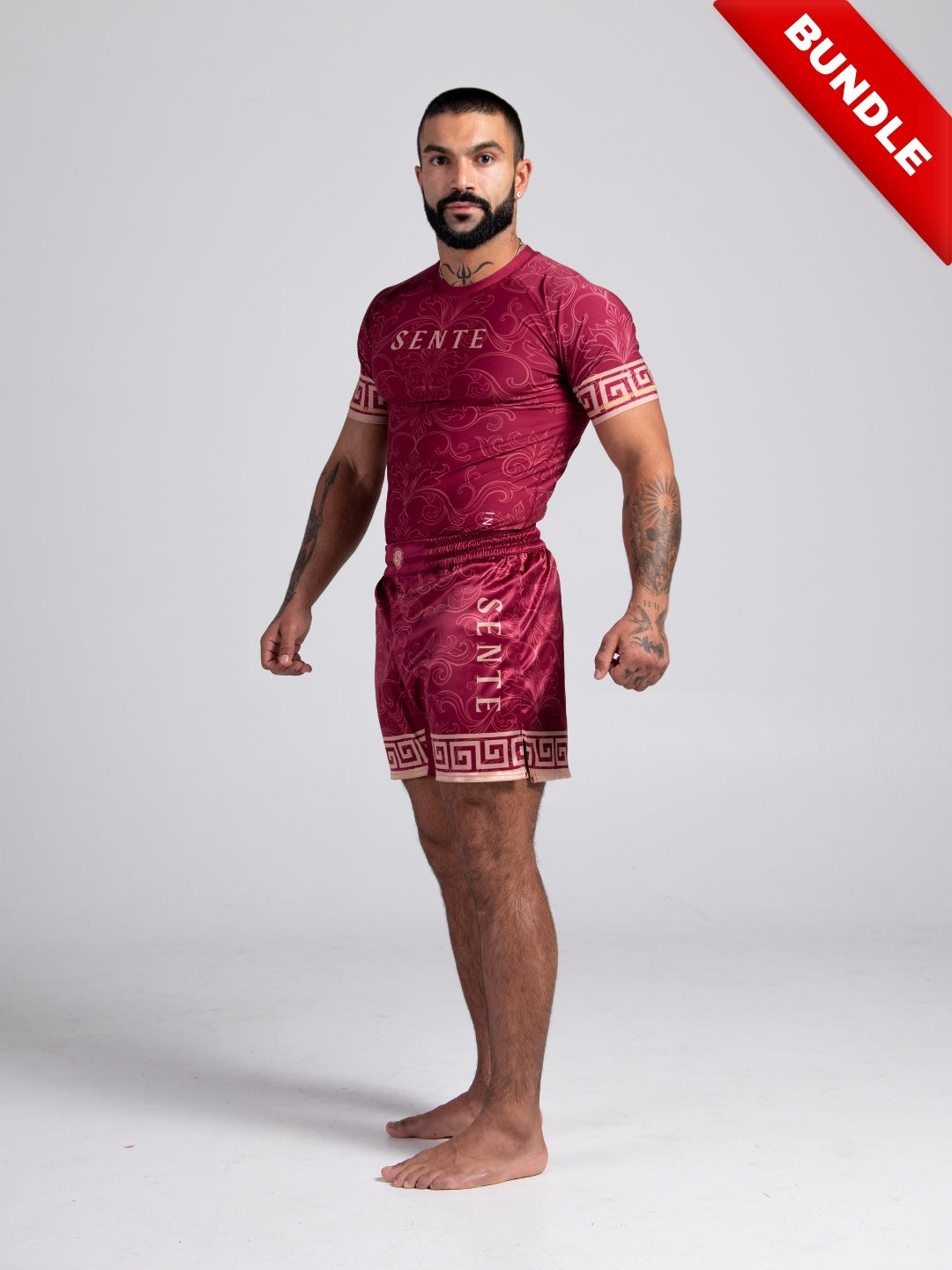Crimson BJJ Rashguard & Shorts ESSENTIALS Bundle