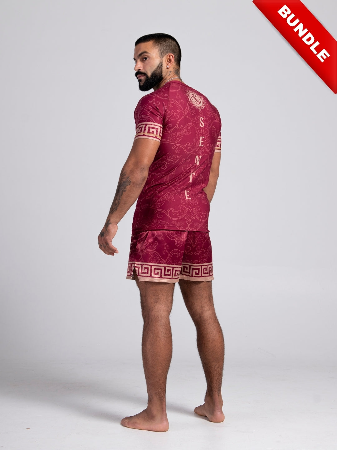Crimson Veil BJJ Bundle | Rashguard + Shorts | Save $40 | Sente