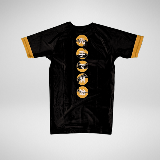 Kaishi V2 BJJ Rashguard - Gold